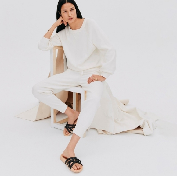 J. Crew Pacific Cushy Strap Leather Sandals in Baby Blue - Picture 2 of 4